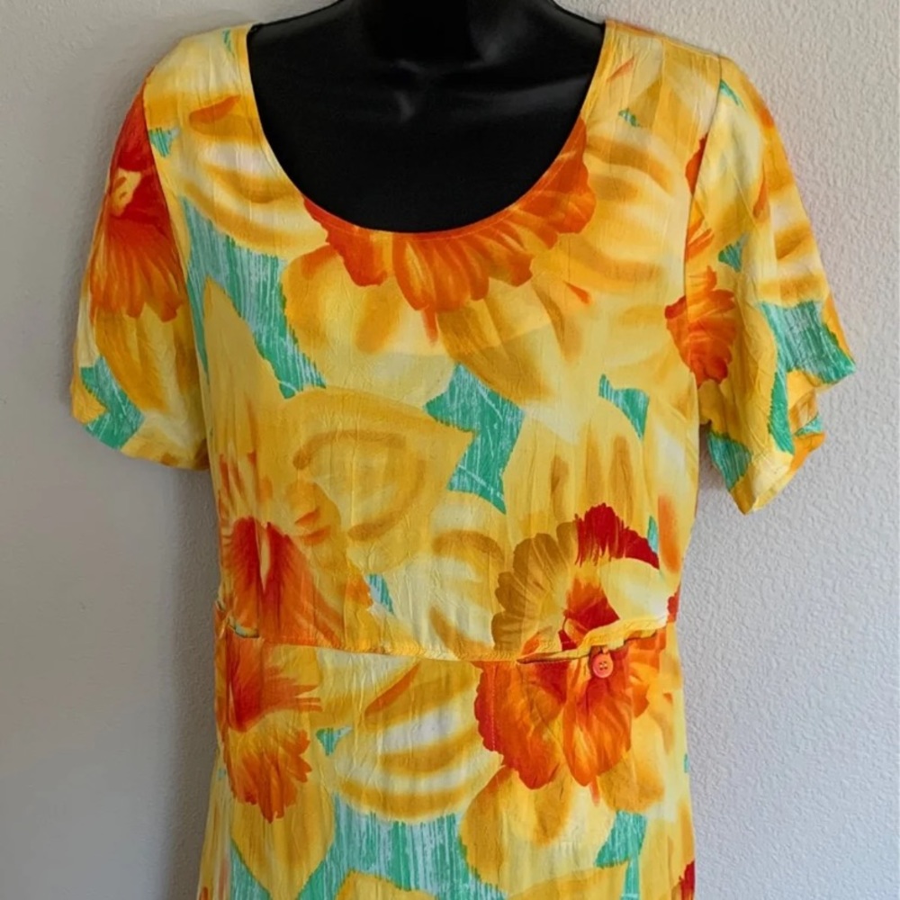 Jams World Floral Yellow Maxi Dress